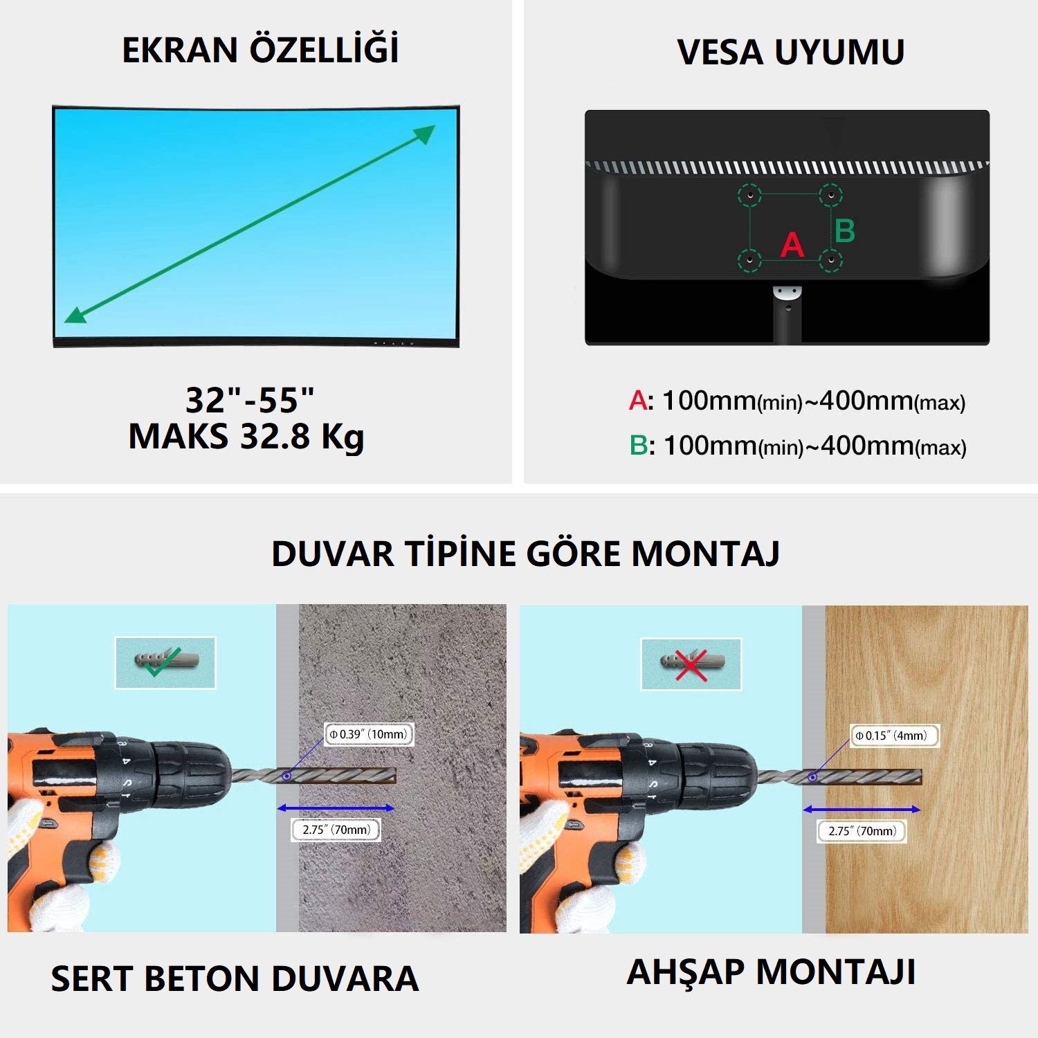 resimler/genel/NB North Bayou P4 Ultra Ince 32-55 LCD TV Askı Aparatı