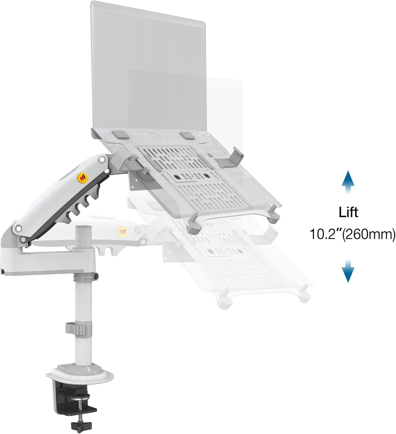 Nb North Bayou Nb H100-FP Laptop Standı Beyaz