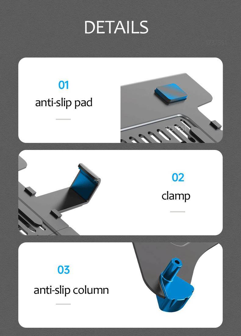 resimler/genel/NB Ergonomic NB FP-2  Vesa Montaj Laptop Standı Koyu Gri