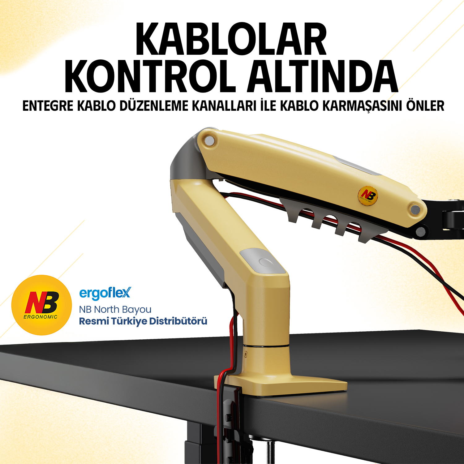 resimler/genel/NB Ergonomic NB F80 17-30inch Amortisörlü 2-9 kg Monitör Standı Lav Sarısı