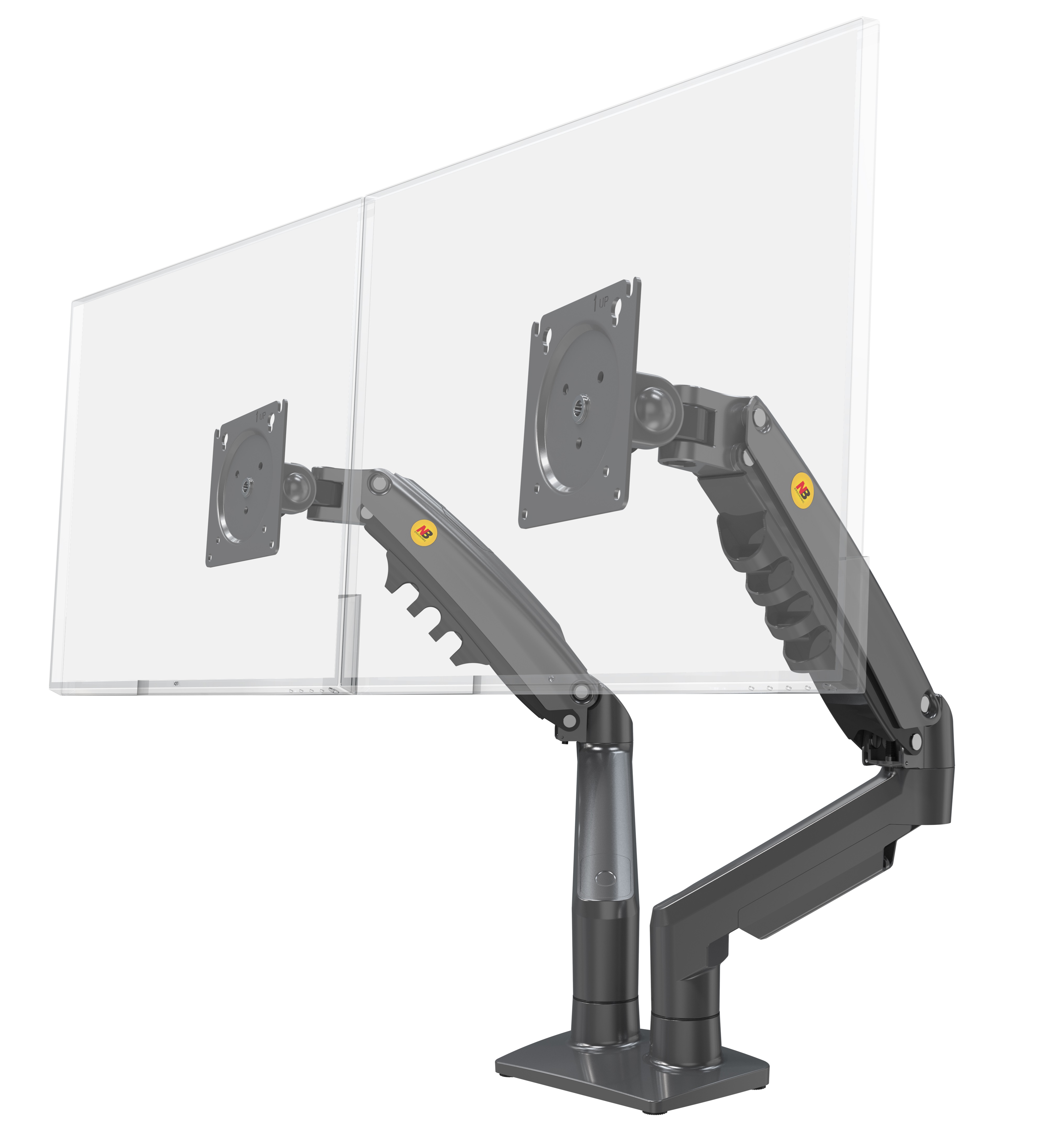 resimler/genel/NB North Bayou NB F160 17-27inch Çift Kol 2-9 kg Amortisörlü Monitör Standı Yeni Versiyon