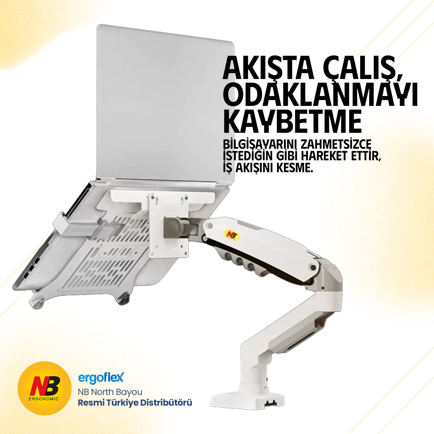 resimler/genel/NB Ergonomic NB F80-FP 10-17inch Laptop Standı Beyaz