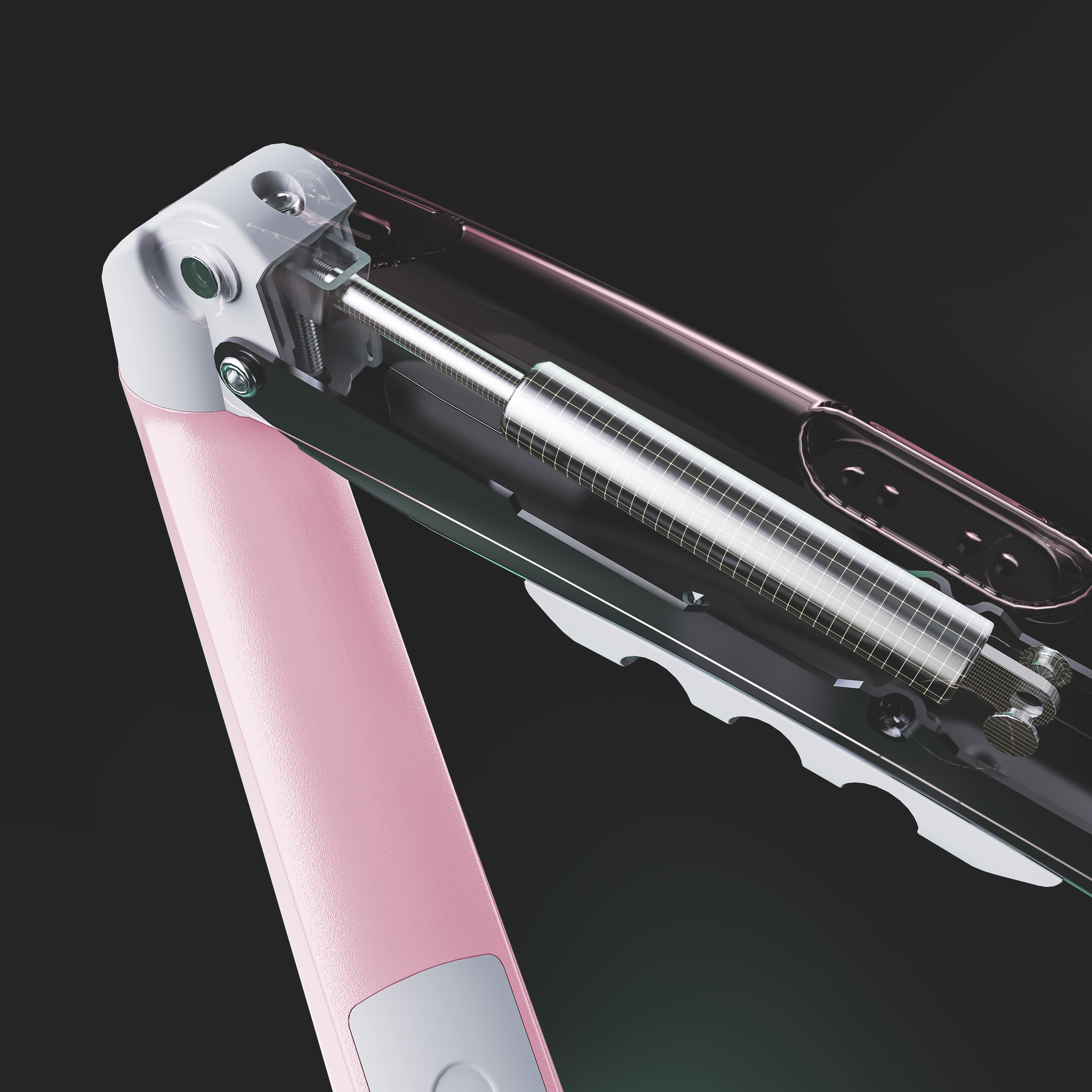 resimler/genel/North Bayou Nb F80 Pembe 17-30 Amortisörlü 2-9 kg Monitör Standı