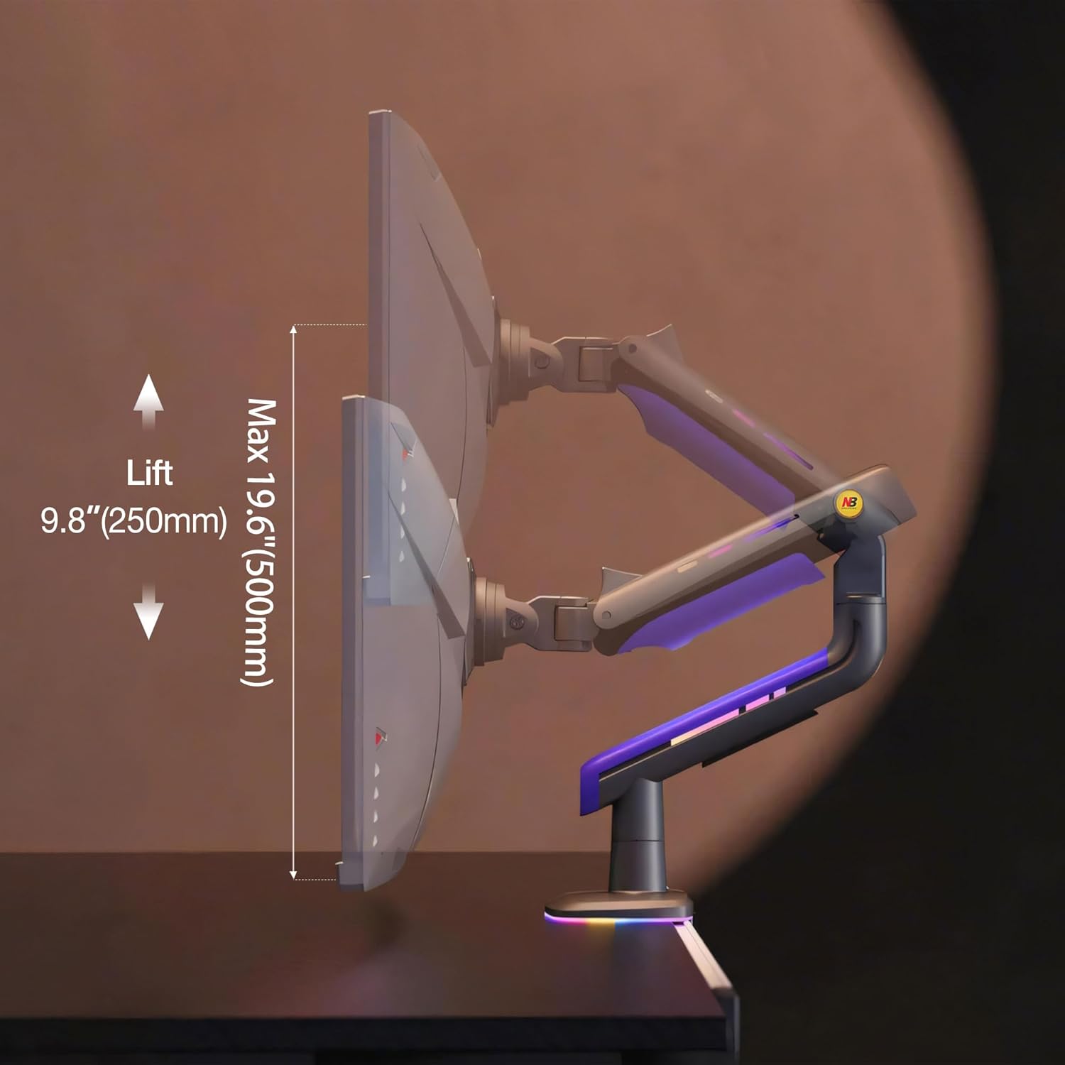 resimler/genel/NB North Bayou G60-Gaming , 32-60inch RGB Aydınlatmalı , Oyuncu Monitör Standı