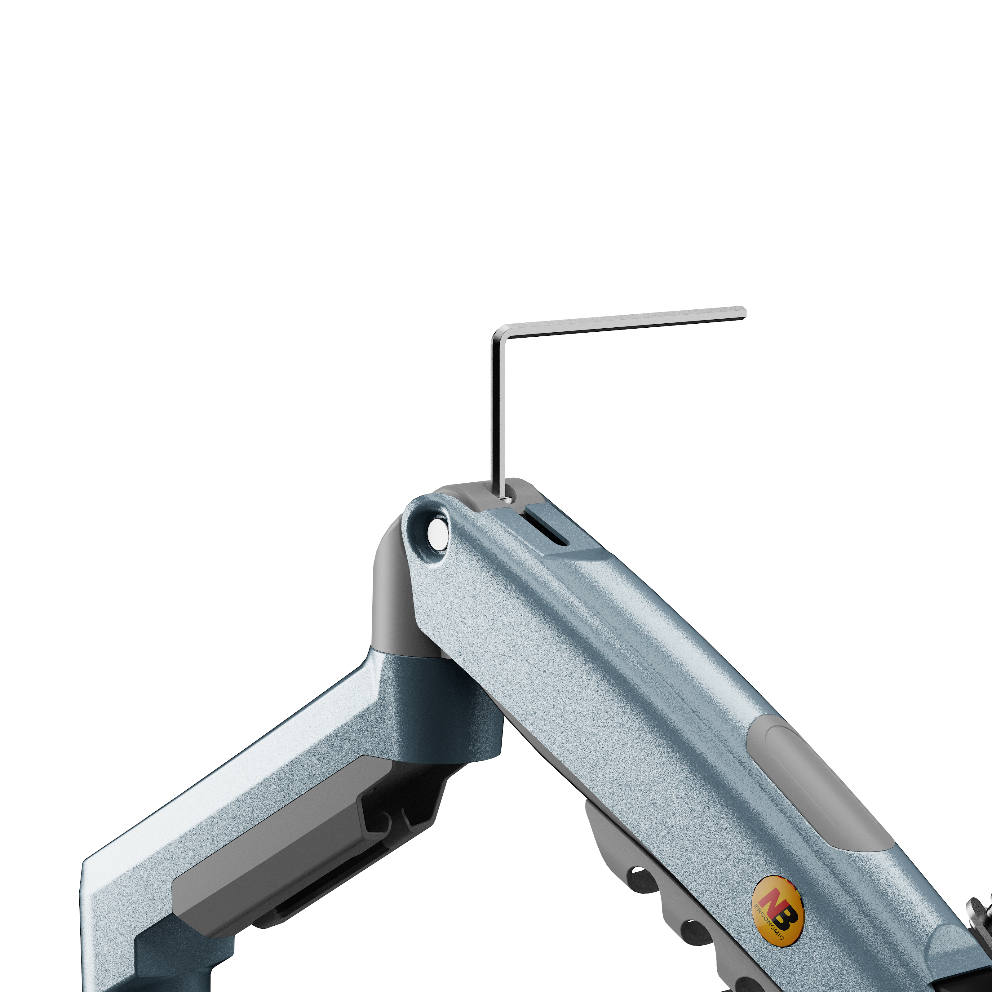 resimler/genel/North Bayou Nb F80 Göl Mavisi 17-30 Amortisörlü 2-9 kg Monitör Standı
