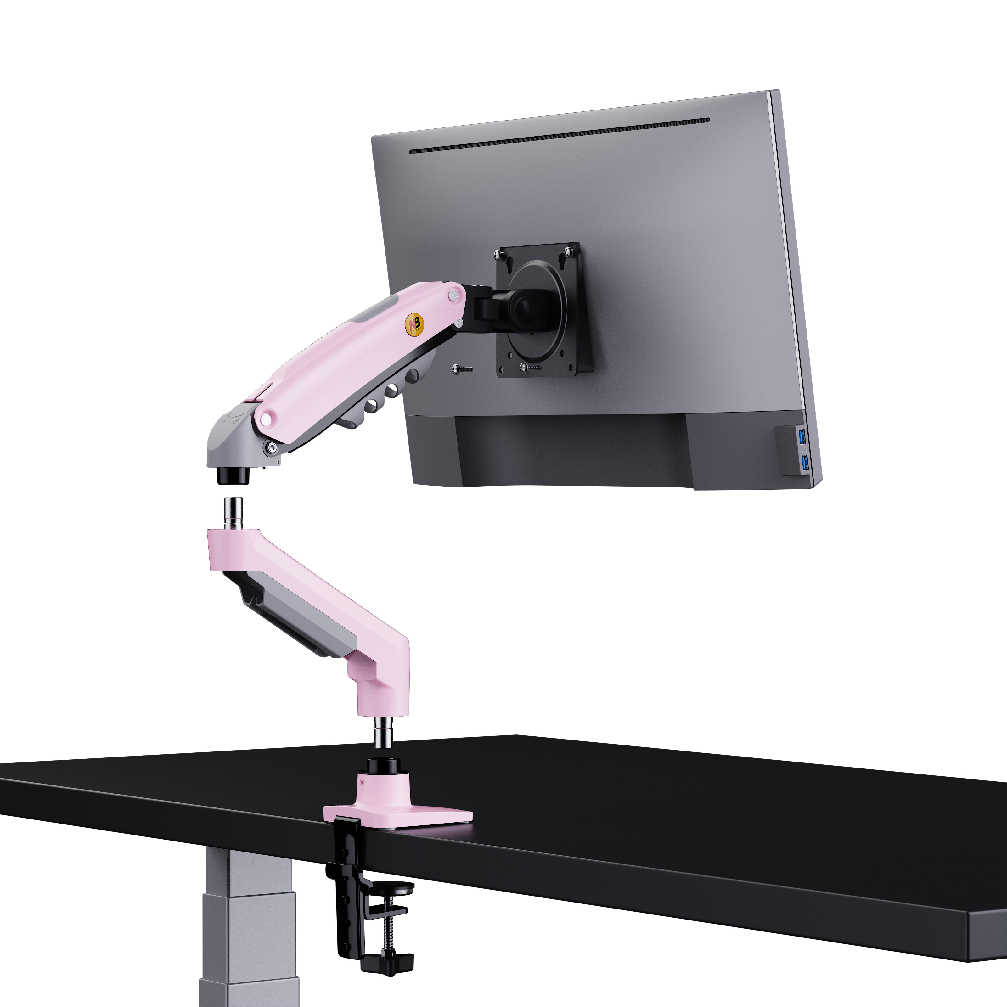 resimler/genel/North Bayou Nb F80 Pembe 17-30 Amortisörlü 2-9 kg Monitör Standı