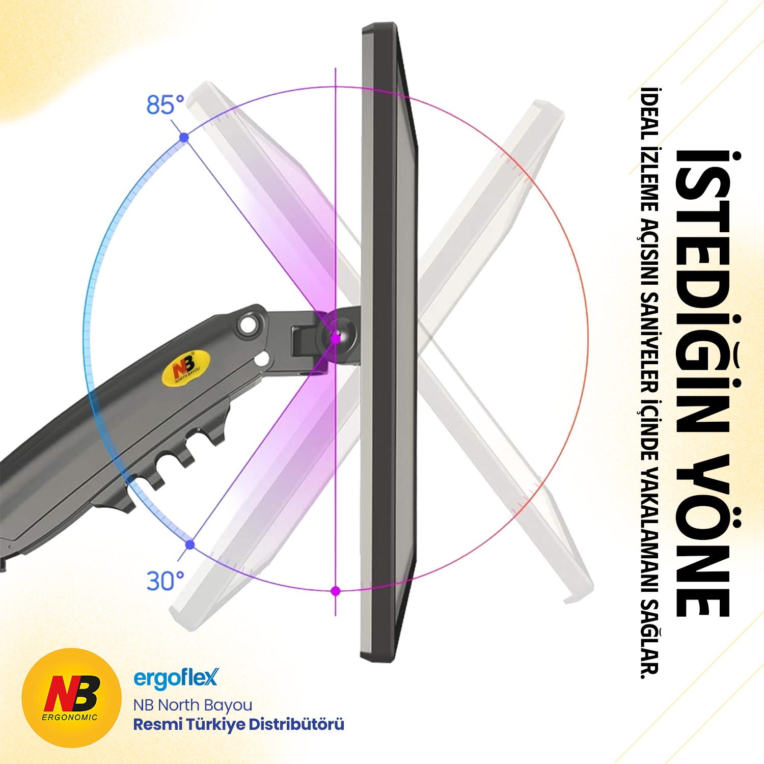 resimler/genel/NB Ergonomic NB H100 17-32 inch Monitör Standı 2026 Versiyon