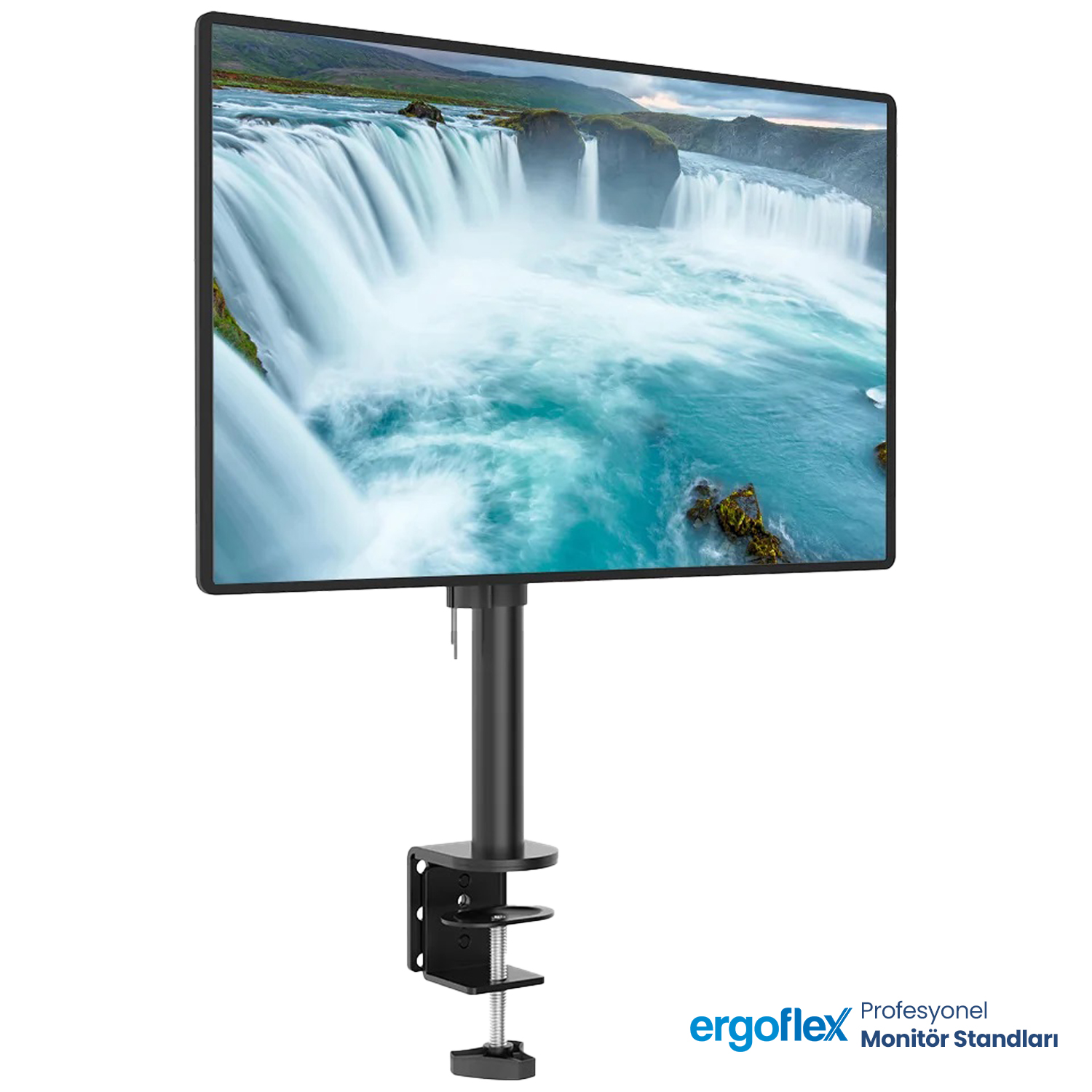Ergoflex EF61 13-27inch Tek Kol Asansörlü 2-8 kg Monitör Standı