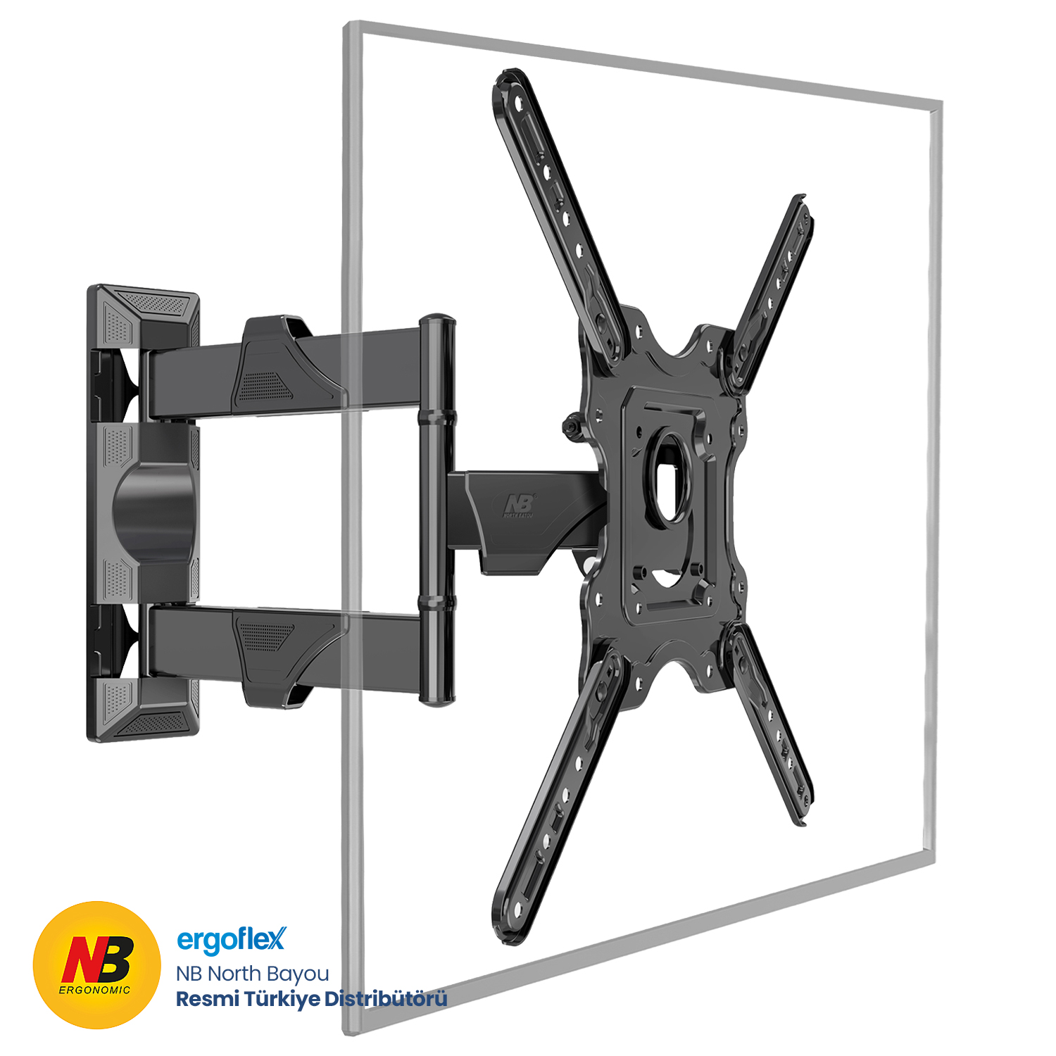 NB Ergonomic NB P4 Ultra Ince 32-55inch Hareketli TV Askı Aparatı