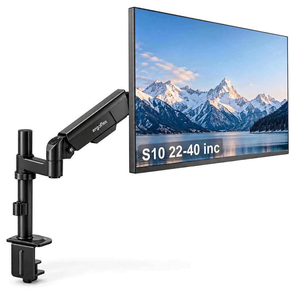 Ergoflex EF S10 Siyah 22-40inch Amortisörlü 12 kg Monitör Standı 2026 Versiyon