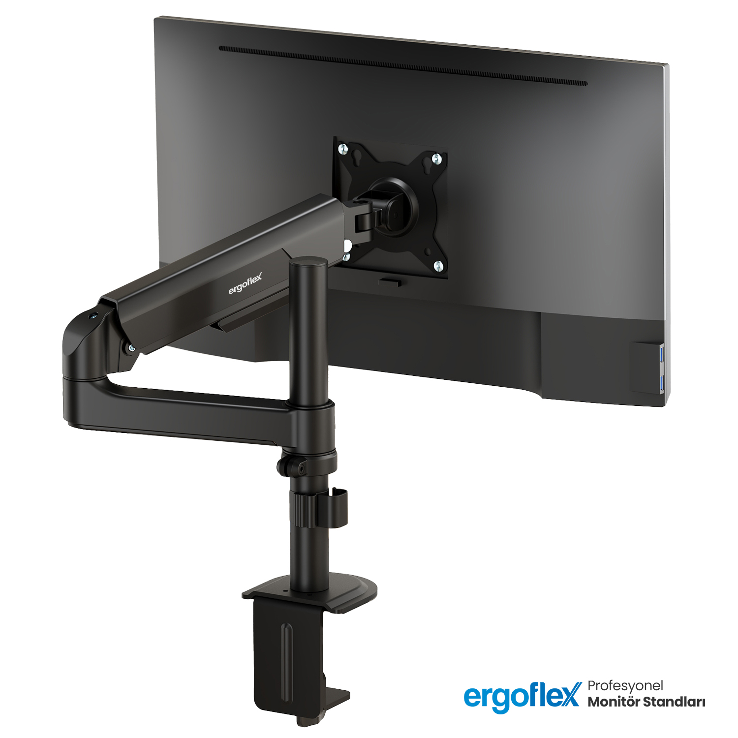 Ergoflex S10 Siyah 22-40inch Amortisörlü 12 kg Monitör Standı 2026 Versiyon