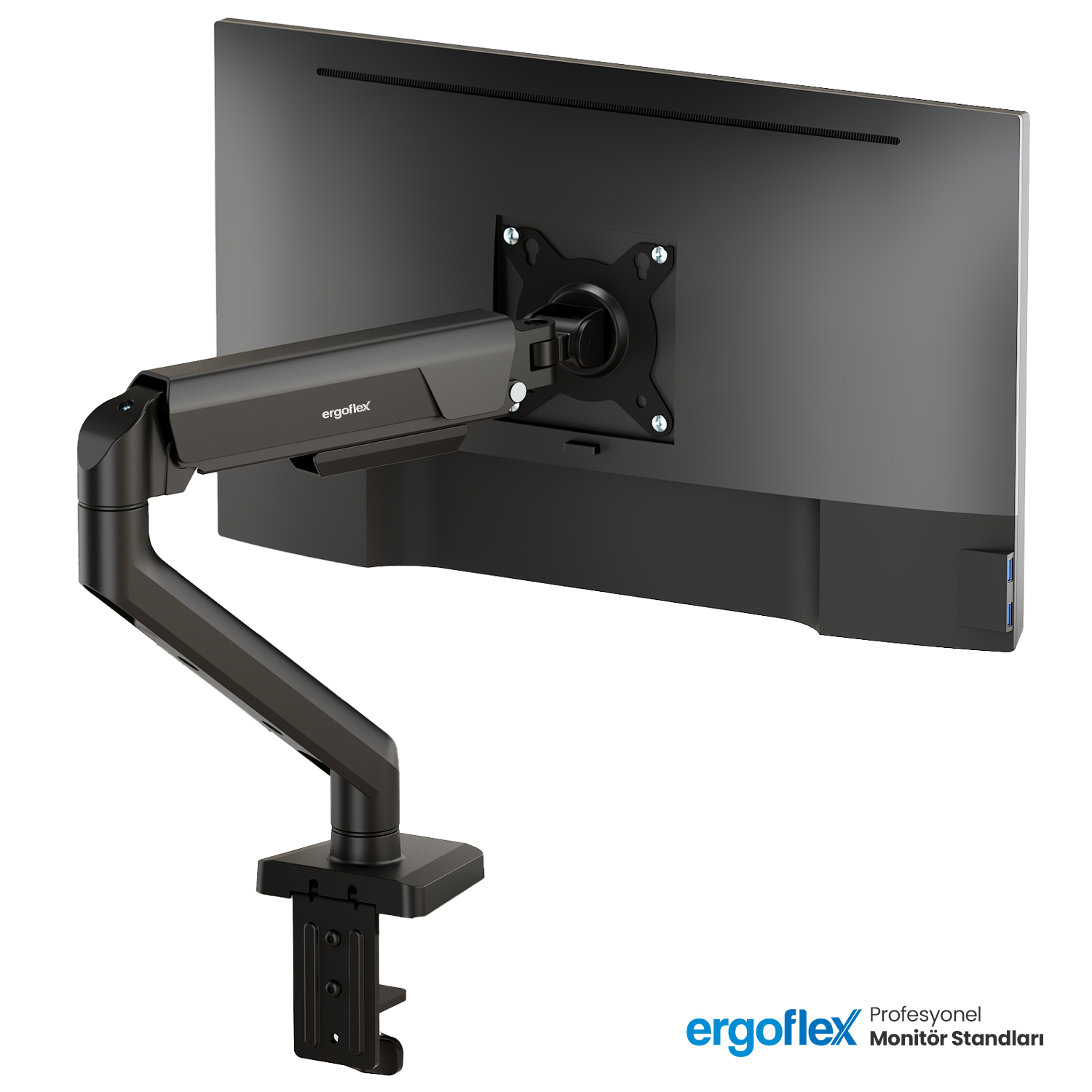 Ergoflex X10 Siyah 22-40inch Amortisörlü 12 kg Monitör Standı 2026 Versiyon