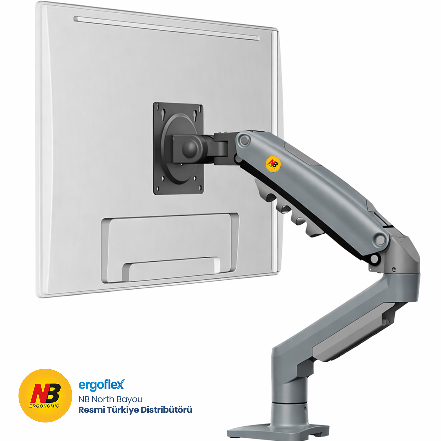 NB Ergonomic NB F80 17-30 Amortisörlü 2-9 kg Monitör Standı Göl Mavisi