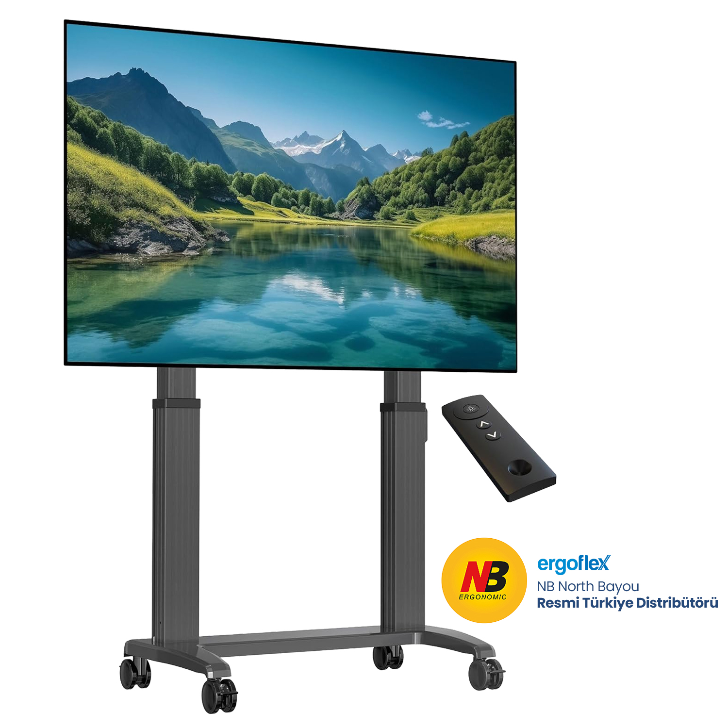 NB Ergonomic NB GF100 Motorlu Profosyonel TV Standı