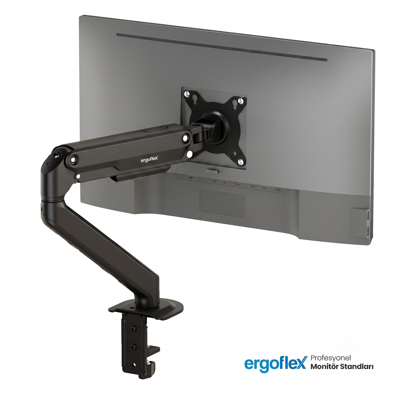 Ergoflex EF X8 OUTLET Siyah 17-32inch Uyumlu Amortisörlü 2-9 kg Monitör Standı 2026 Versiyon